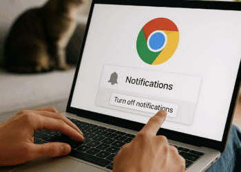 A Chrome web browser logo is seen on an Android portable device.