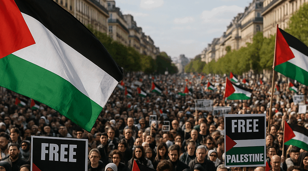 Cientos de miles marchan en apoyo a palestinos en toda Europa