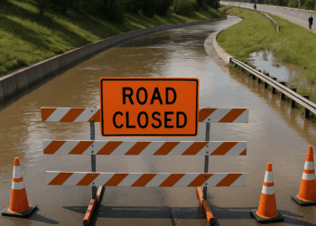 Cierran retorno inundado de Periférico y Forjadores; Infraestructura inicia reparación
