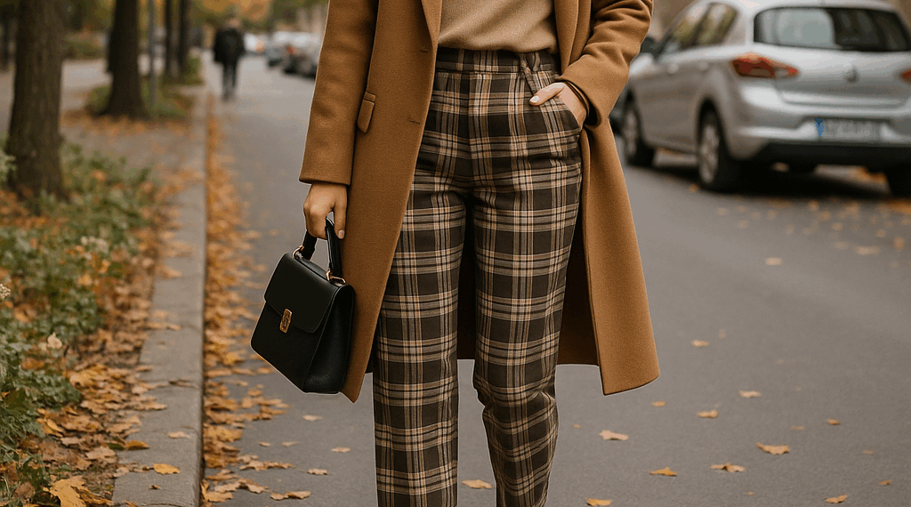 5 formas elegantes de llevar los pantalones de cuadros de los 90 en otoño 2025