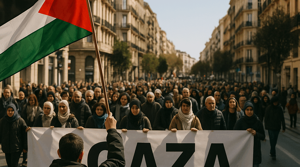Con Madrid a la cabeza, decenas de ciudades españolas salen a la calle en apoyo a Gaza y la Flotilla