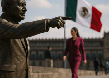 Claudia mandó a la segunda fila a los obradoristas del "primer piso d la 4T"
