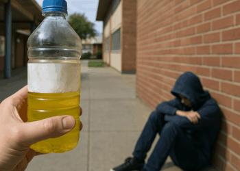 Estudiantes dan de beber ácido a compañero