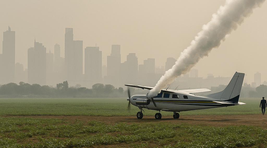 Sembrando nubes en Nueva Delhi para provocar lluvias que limpien la ciudad más contaminada del mundo