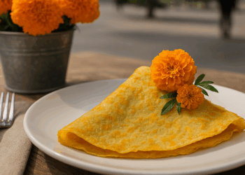 Prueba las famosas crepas de cempasúchil en una de las creperías más famosas de Toluca, tienen todo un menú de Día de Muertos