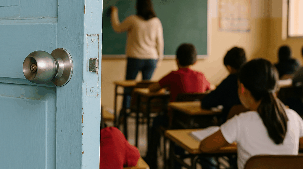 Tras una puerta azul, el poder transformador de la educación
