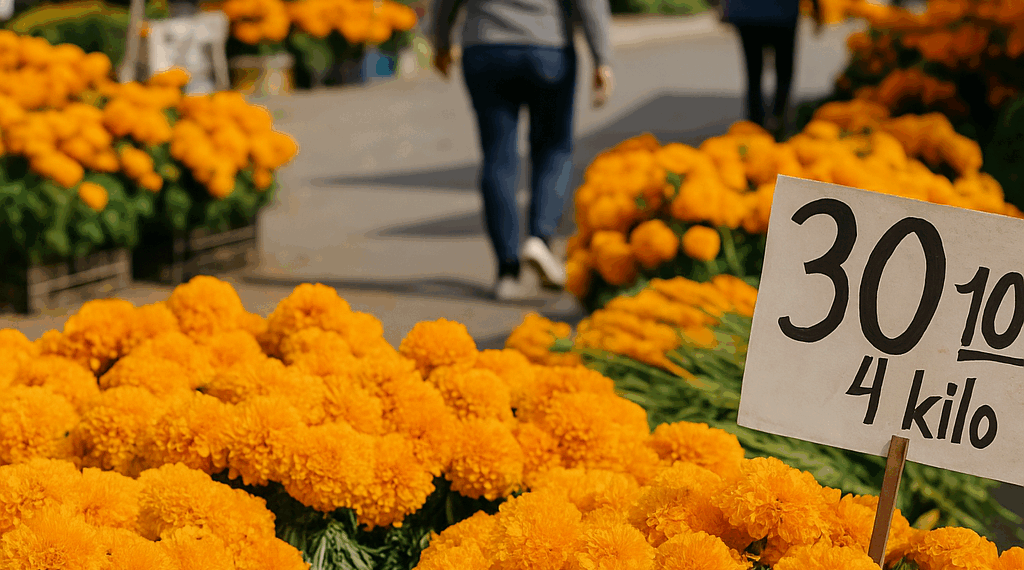 dónde encuentras las flores de cempasúchil más baratas