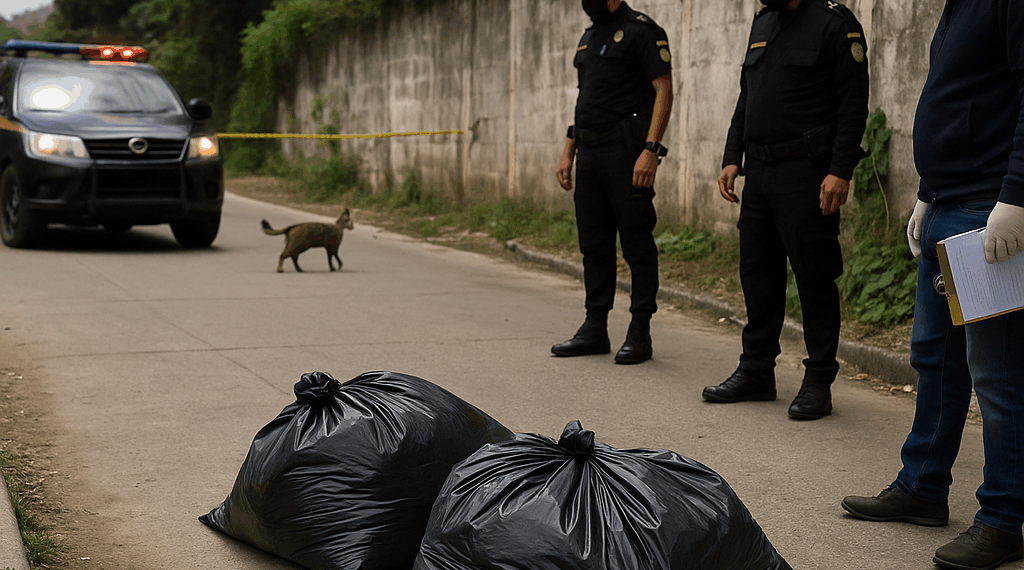 Hallan bolsas con cadáveres en capital de Guatemala