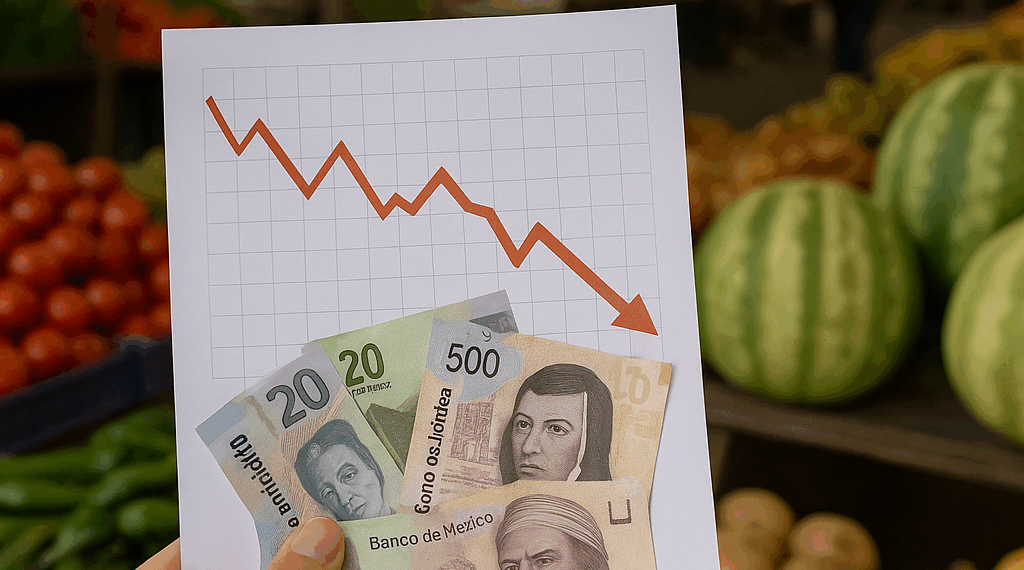 Inflación en México se desaceleró en la primera mitad de octubre 2025
