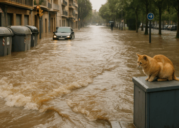 La tormenta Alice provoca inundaciones repentinas en Cataluña e Ibiza