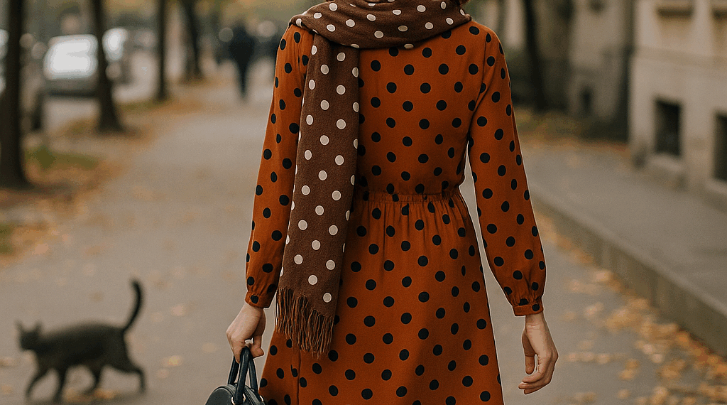 Lunares, puntos y círculos, cómo llevar este estampado en otoño 2025