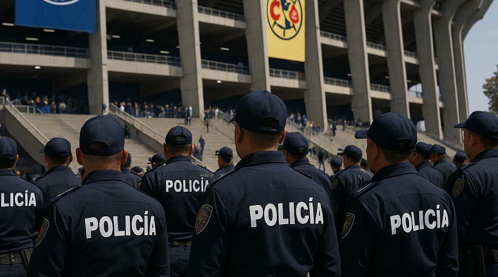 Desplegarán más de 2,800 policías por el Cruz Azul vs América en el Olímpico Universitario