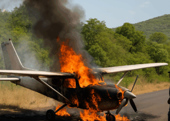 #Michoacán Mañosos Prenden Fuego A Avioneta En Parácuaro - Changoonga.com