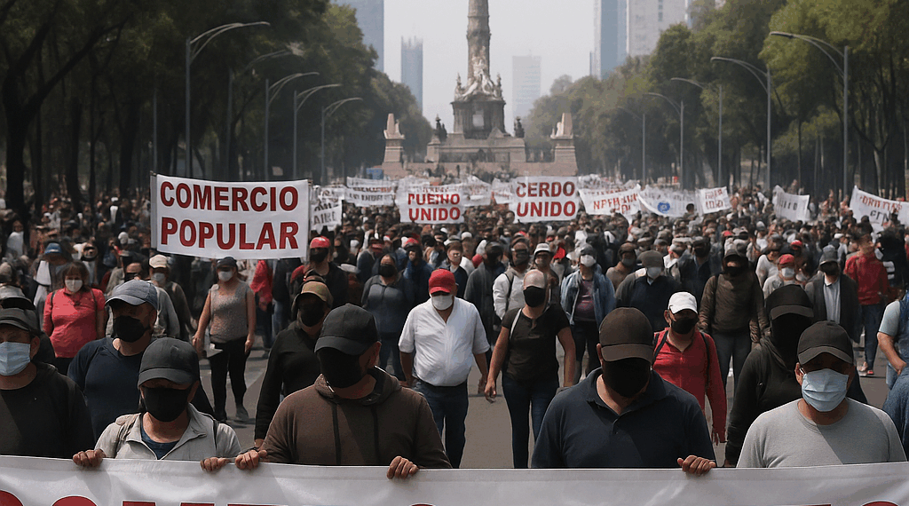 Mega marcha de comerciantes en Edomex y CDMX este 29 de octubre: Calles y avenidas bloqueadas
