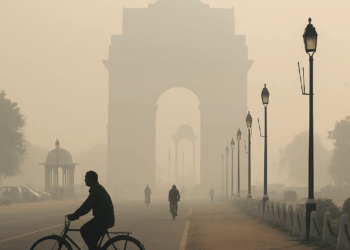 Una niebla tóxica asfixia a la capital de India