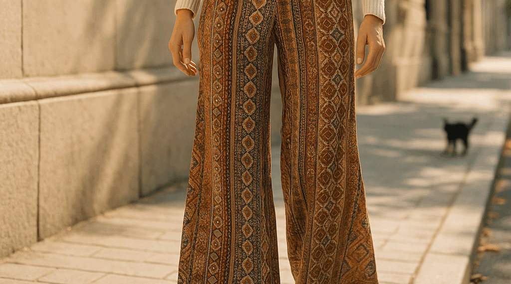 Los pantalones boho están de moda: Los vi en pasarelas y los llevaré en todo el otoño 2025