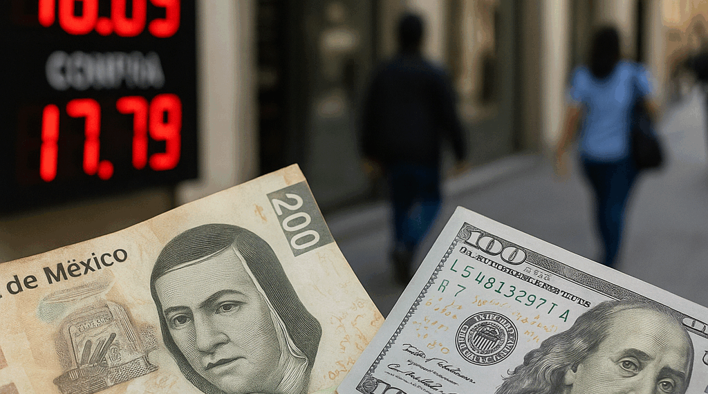 Peso mexicano cae por repunte del dólar; espera noticias sobre relación EU-China