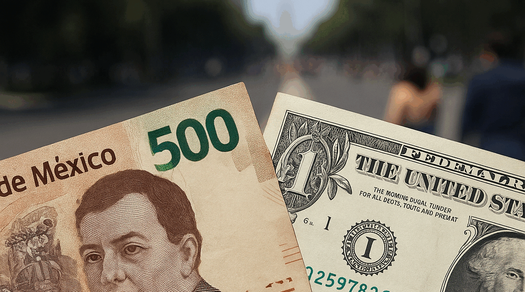 Peso mexicano avanza contra el dólar tras reporte de inflación de EU