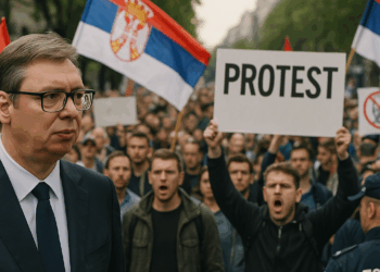 El presidente de Serbia empieza a ganar el pulso de los manifestantes un año después, pero se hunde en la polarización
