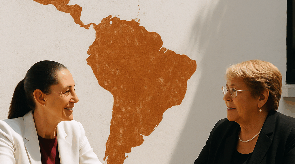 Sheinbaum y Michelle Bachelet dialogan sobre América Latina y bienestar social