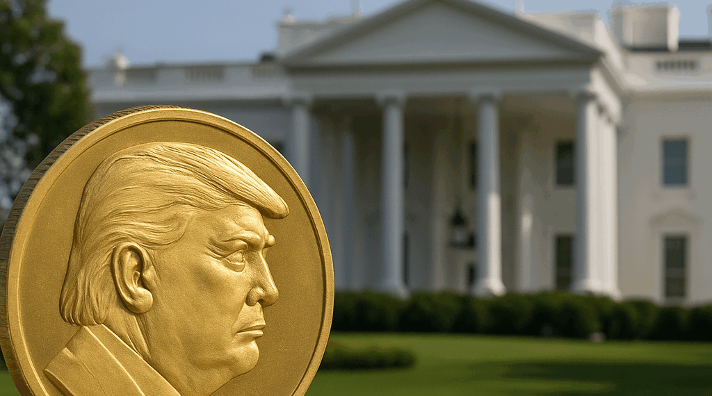 Tesoro de EU considera acuñar moneda de un dólar con la cara de Donald Trump