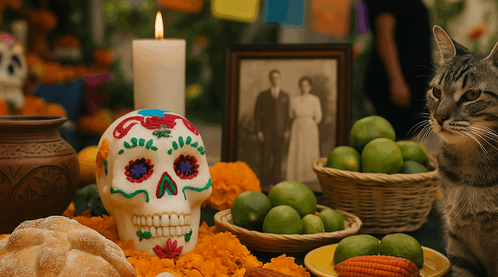 leyendas, ofrendas y comida típica