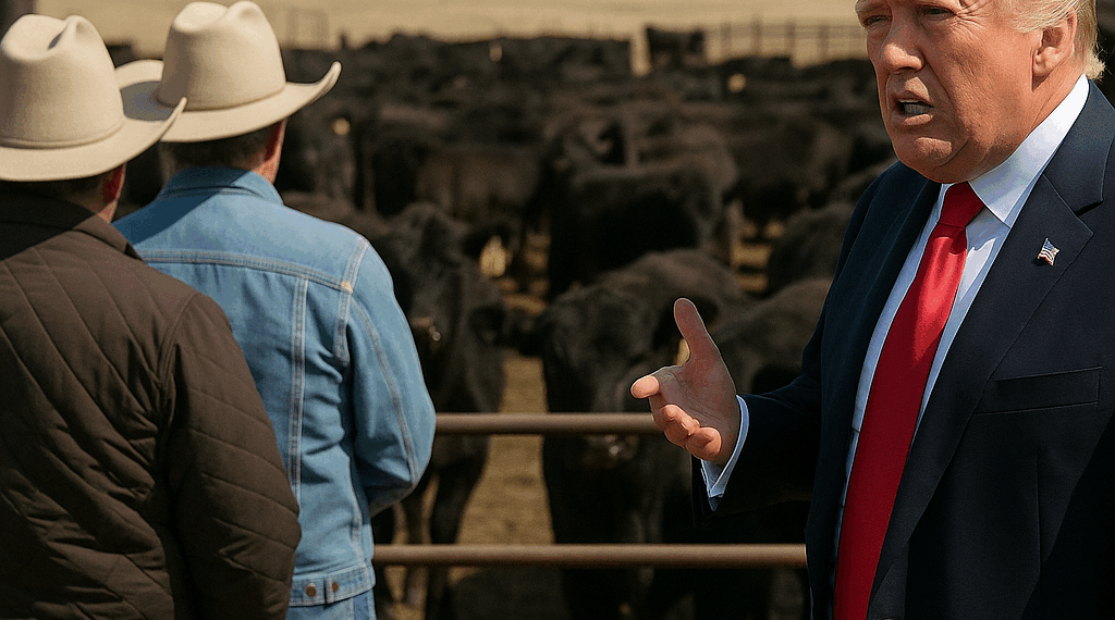 Trump pide a los ganaderos de EU bajar precios de la carne tras beneficiarse de los aranceles