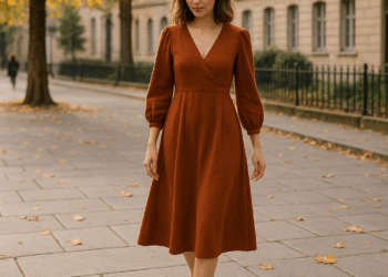 Estos vestidos elegantes son perfectos para llevar con zapatos planos todo el otoño 2025