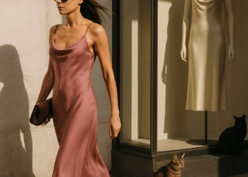 Victoria Beckham y sus vestidos de seda con borde de encaje triunfan en otoño 2025