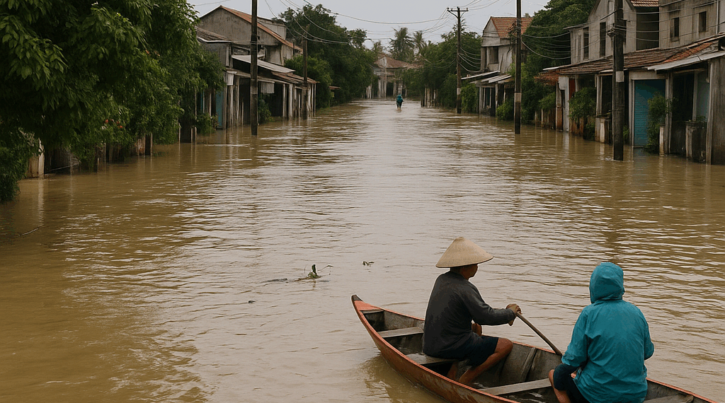 Vídeo. Vietnam sufre graves inundaciones por el desbordamiento de ríos