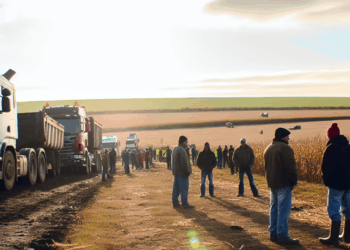 Campesinos y transportistas prolongan bloqueos
