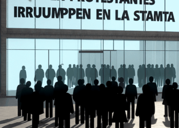 Un centenar de manifestantes asaltan la redacción del diario italiano 'La Stampa'