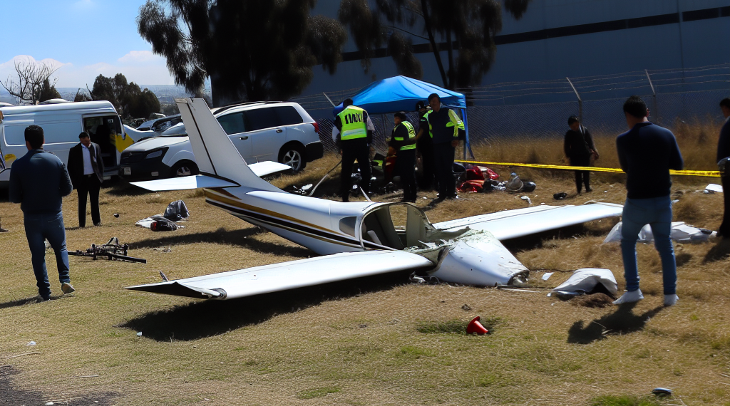 Desplome de avioneta en Toluca deja 10 personas muertas