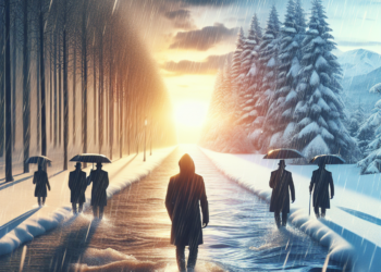 Año Nuevo bajo agua y hielo en todo México; inundaciones en el sureste y nevadas en Baja California