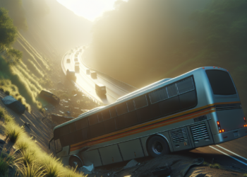 Autobús de pasajeros cae a barranco; habría salido de la CDMX