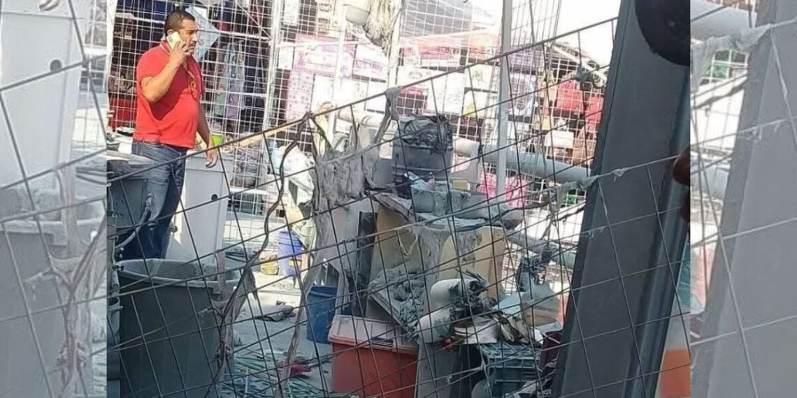 Explosión en bazar navideño del Edomex deja 11 personas lesionadas
