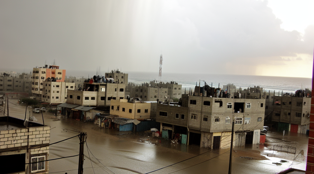 El temporal de lluvias en una devastada Franja de Gaza causa al menos 13 muertos, tres de ellos niños