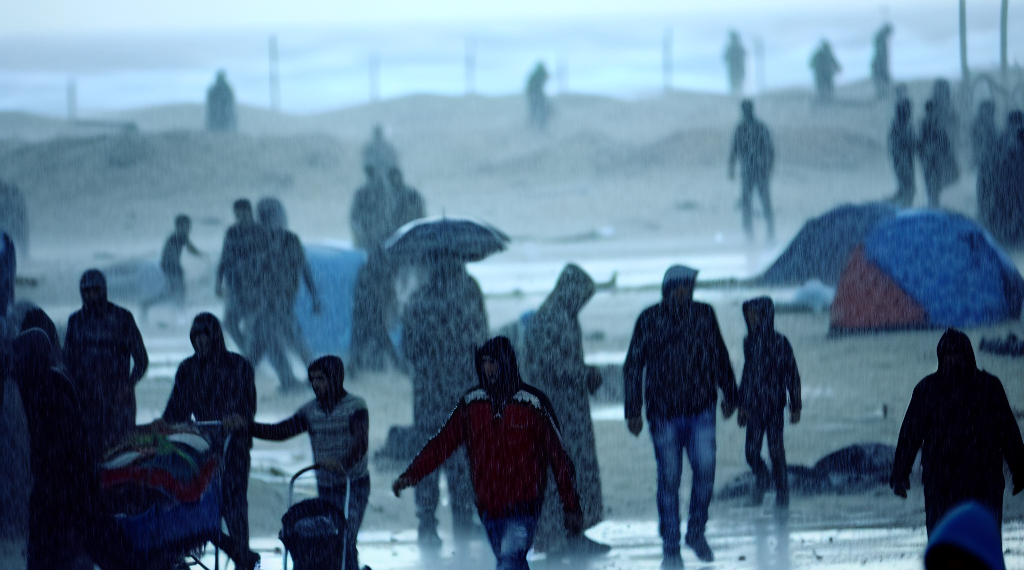 Las intensas lluvias y el frío agravan las penurias de Gaza en medio de la guerra