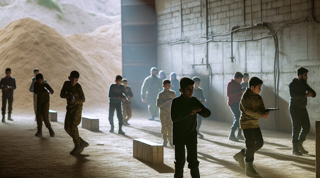 Los niños de Zaporiyia se preparan para la guerra en 'colegios búnker' con los rusos a 15 kilómetros