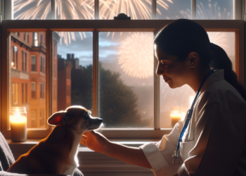 Entrenamiento para reducir el estrés por pirotecnia en las mascotas