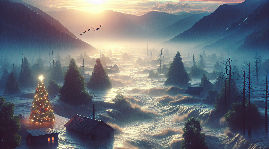 Tormenta amenaza con inundaciones históricas y deslaves en Navidad