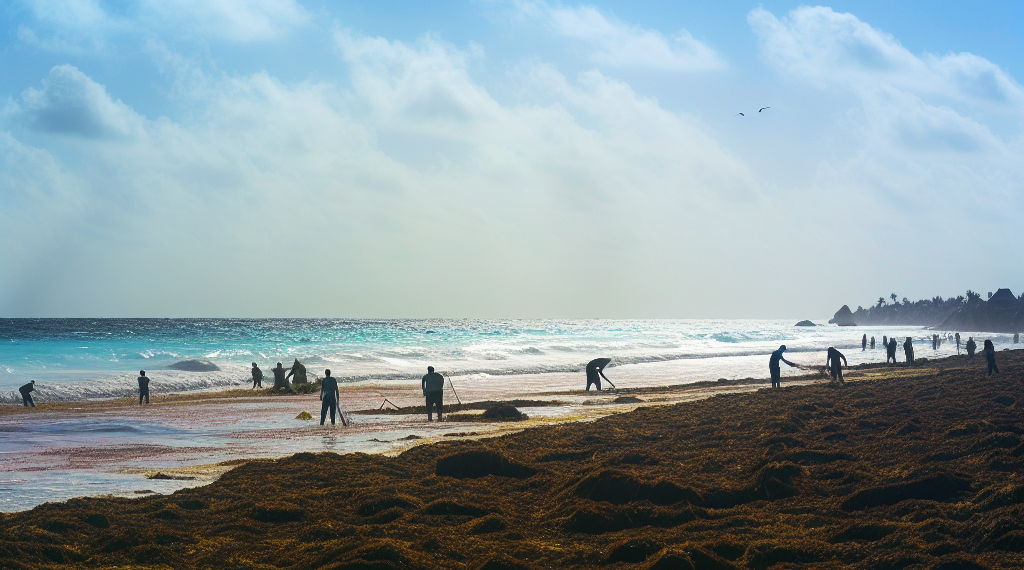Tulum atraviesa una crisis histórica por acumulación de sargazo