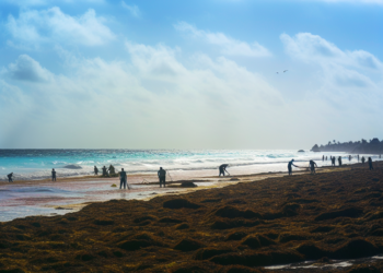 Tulum atraviesa una crisis histórica por acumulación de sargazo