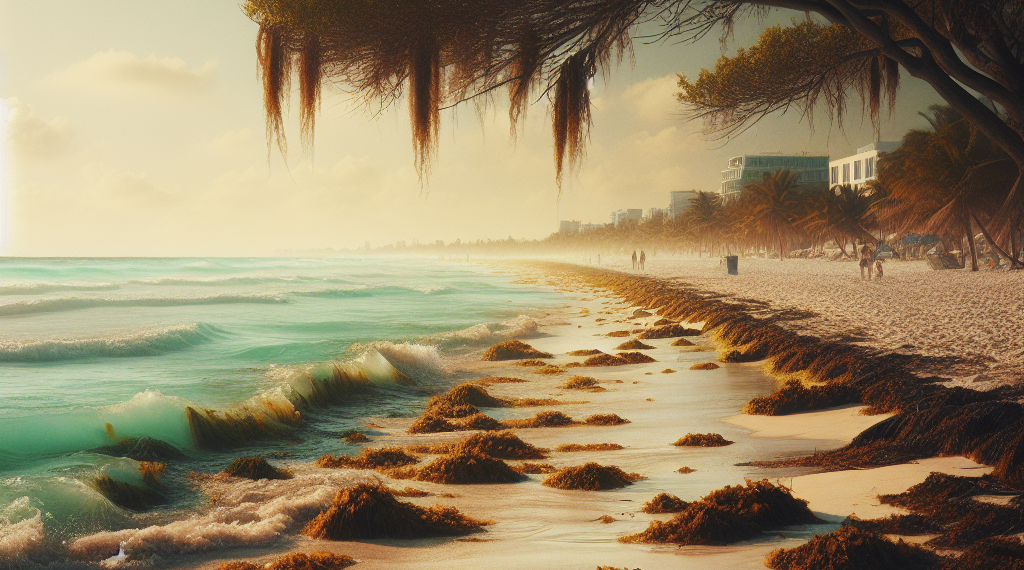 Se adelanta la llegada de sargazo a costas de Quintana Roo