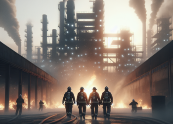 Mueren tres bomberos al tratar de apagar incendio en maquiladora de Tamaulipas