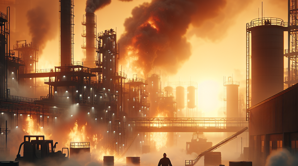 Así fue el incendio en una fábrica de pinturas en Ecatepec, Edomex