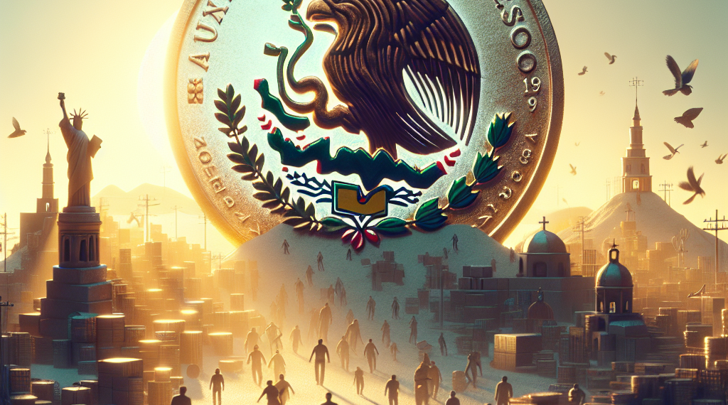 Peso mexicano avanza contra el dólar y cierra debajo de 17.50 por primera vez en 18 meses