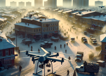 Cómo los drones cambiaron una ciudad rusa en cuatro años de conflicto