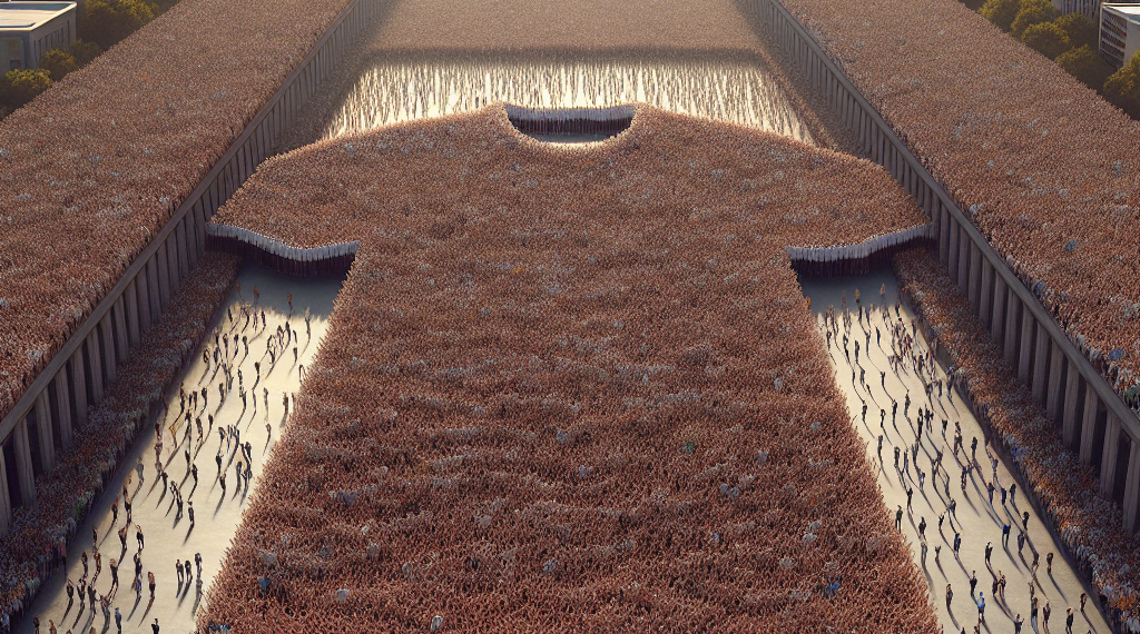 El estado de México que busca alcanzar un nuevo Récord Guinness con una gigantesca playera humana