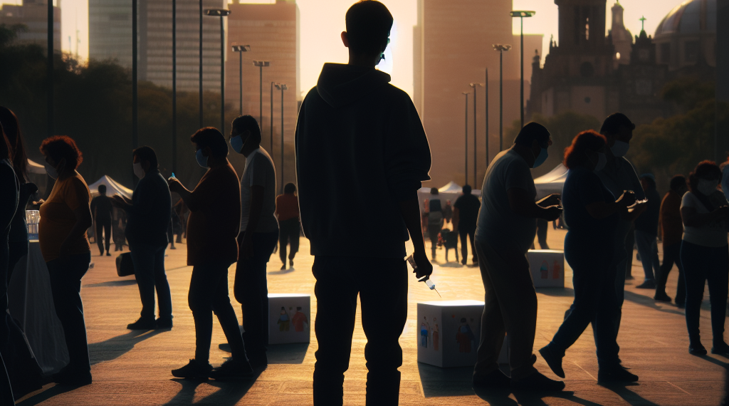 Buscan mexiquenses vacunas contra sarampión en la Ciudad México